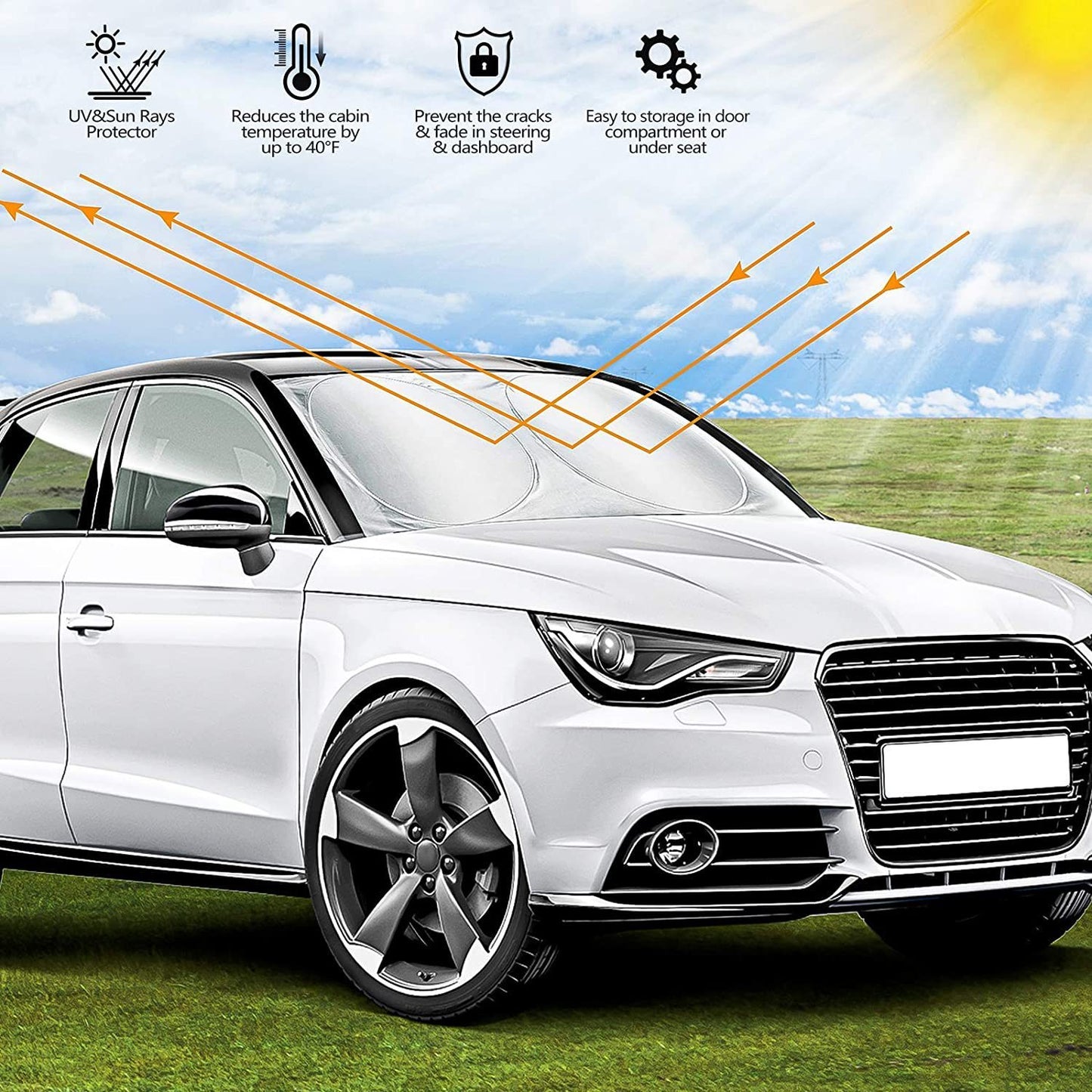 Sunshade Silver-coated Cloth Material