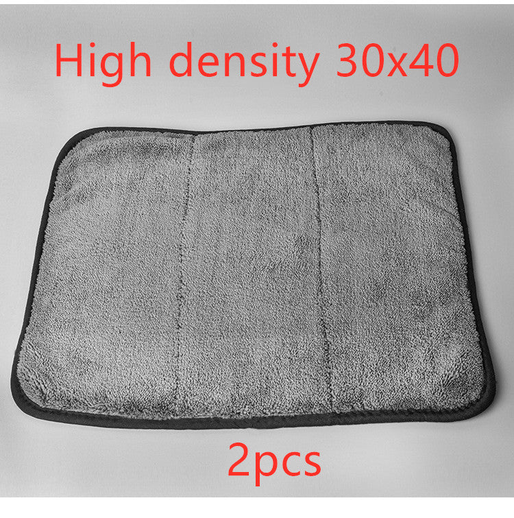 Absorbent double sided velvet thickened car wash towel