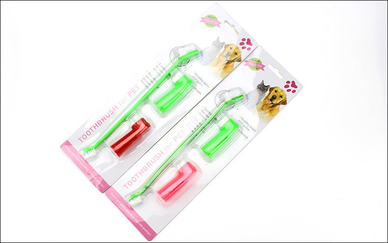 Pet Toothbrush Three-piece Set