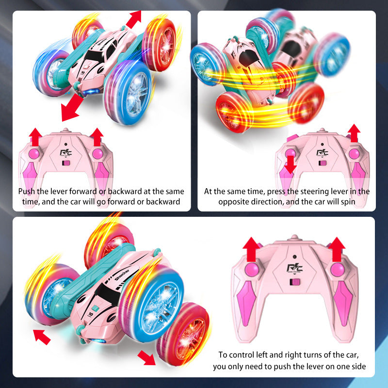 Double-sided Rolling Car Toy