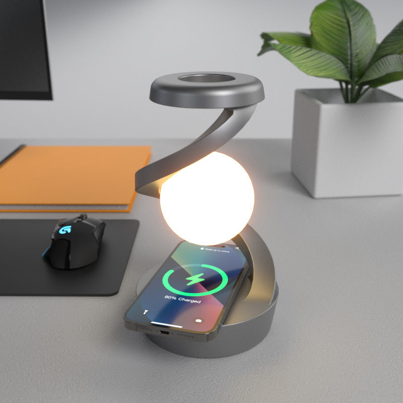 Rotating Suspension Table Lamp with Wireless Charging