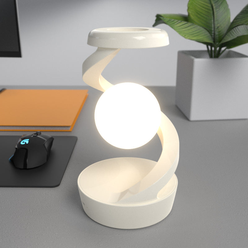 Rotating Suspension Table Lamp with Wireless Charging