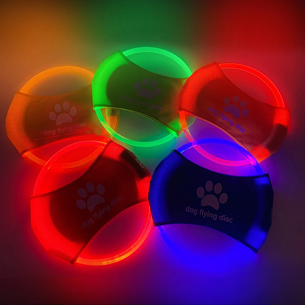 Dog Flying Discs Light Glowing LED Success